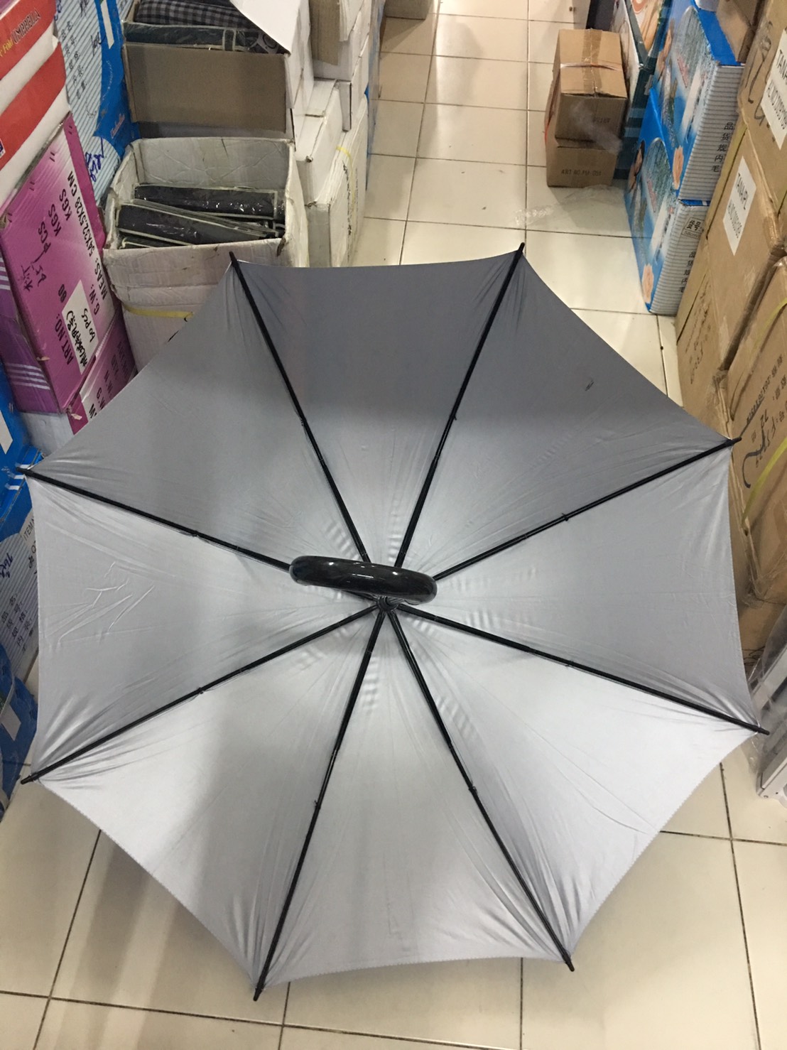 ร่มตอนเดียว8ก้านคู่24นิ้วมียูวี