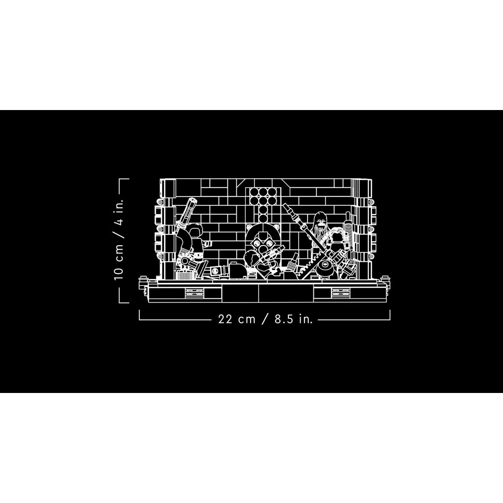 เลโก้ LEGO Star Wars 75339 Death Star Trash Compactor Diorama