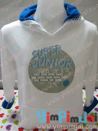 เสื้อ hood พับแขน superjunior