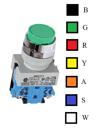 Pushbutton ABW210-Y (22mm)
