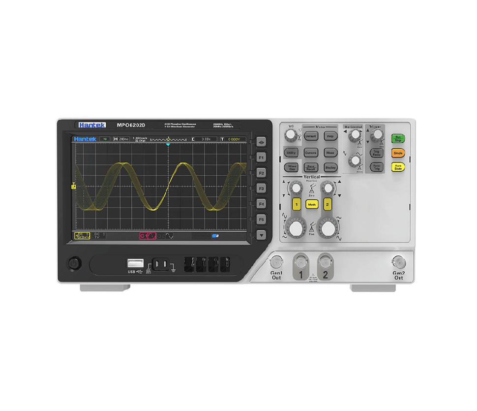 Hantek DPO6102B 2CH 100MHz 1GSa/s 64M Digital Oscilloscope ,Touch Screen