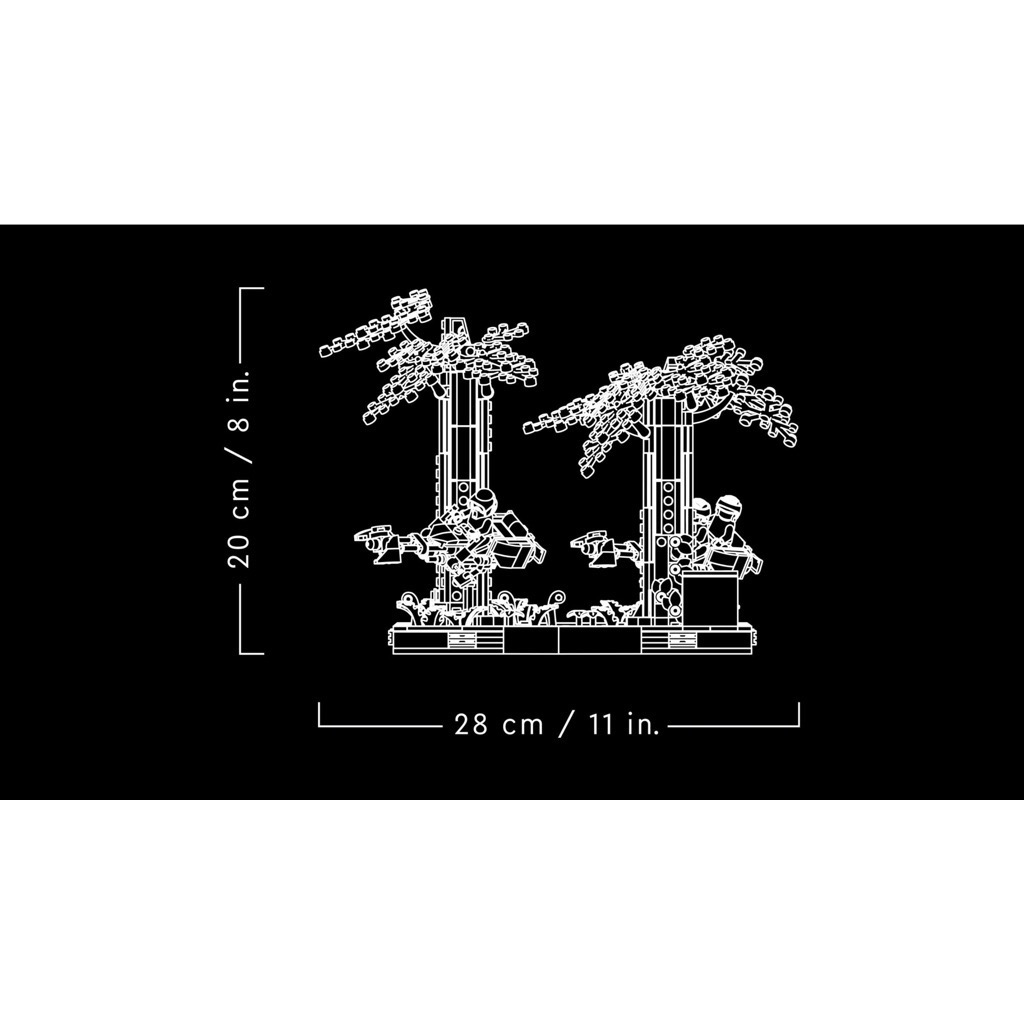 เลโก้ LEGO Star Wars 75353 Endor Speeder Chase Diorama