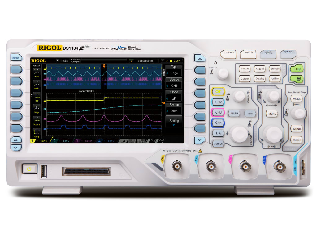 RIGOL DS1104Z Plus Digital Oscilloscope 100 MHz 4 Channels