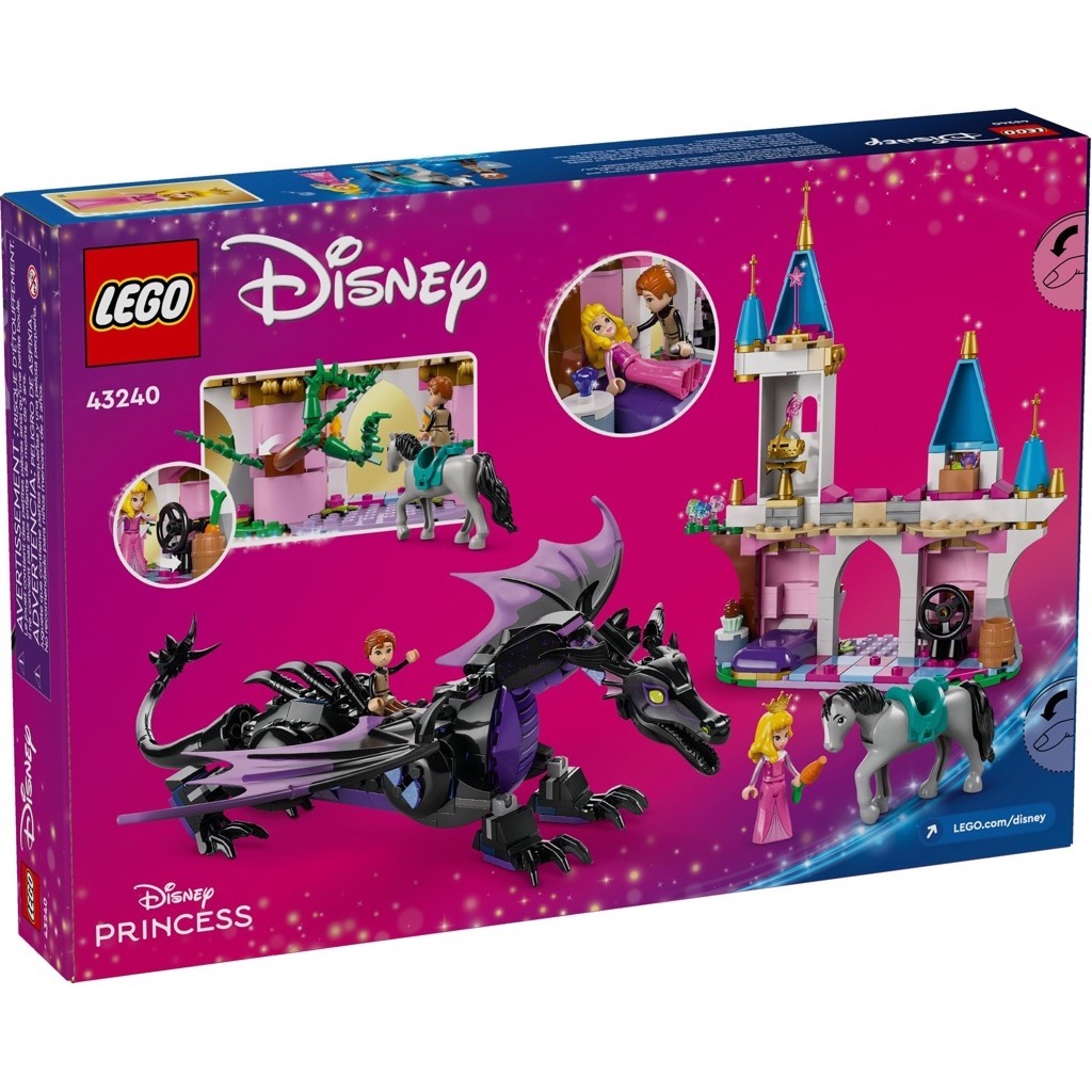 เลโก้ LEGO Disney 43240 Maleficent's Dragon Form and Aurora's Castle