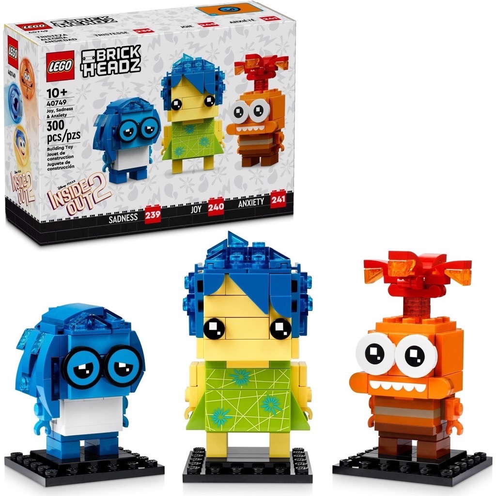 เลโก้ LEGO BrickHeadz 40749 Joy, Sadness & Anxiety