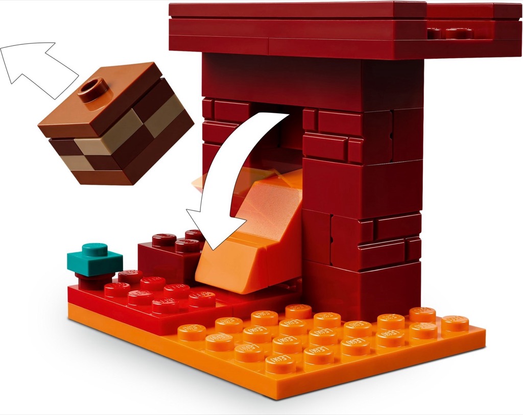 เลโก้ LEGO Minecraft 21266 The Nether Lava Battle