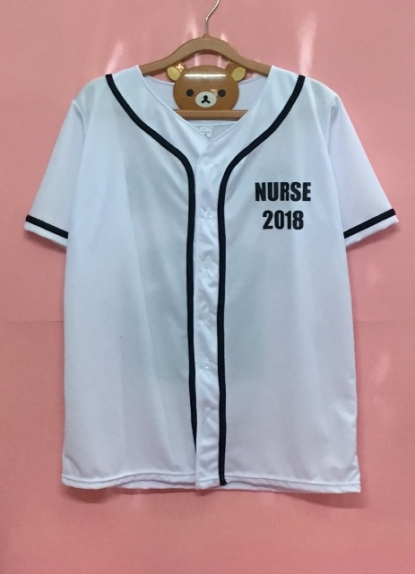 เสื้อเบสบอลแขนสั้นผ้ากีฬา และแขนยาวผ้ากีฬา สกรีนตามสั่ง