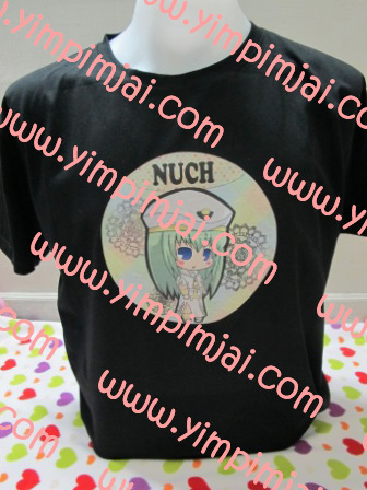ตัวอย่างงานสกรีนทรานสเฟอร์เสื้อเข้ม