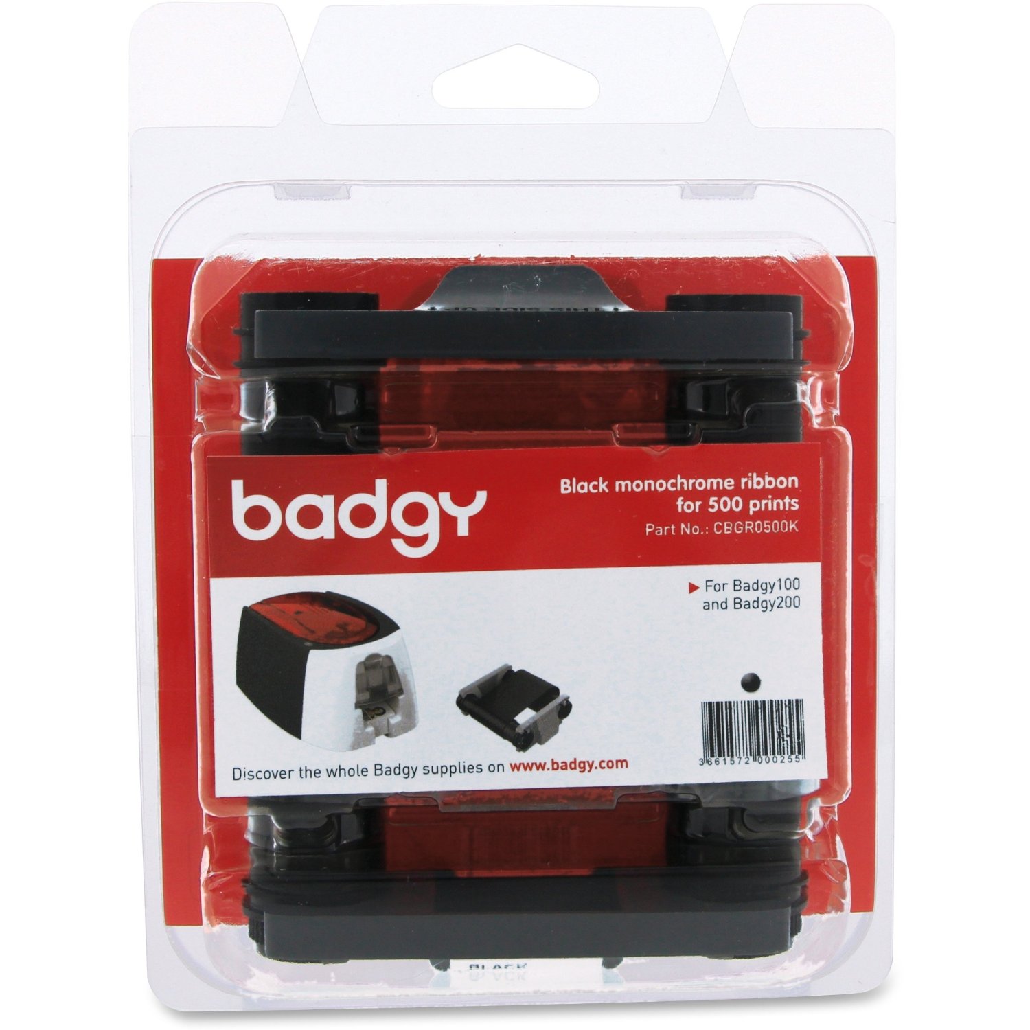 ตลับหมึก สีดำ เครื่องพิมพ์บัตร Evolis รุ่น Badgy 100 และ Badgy 200