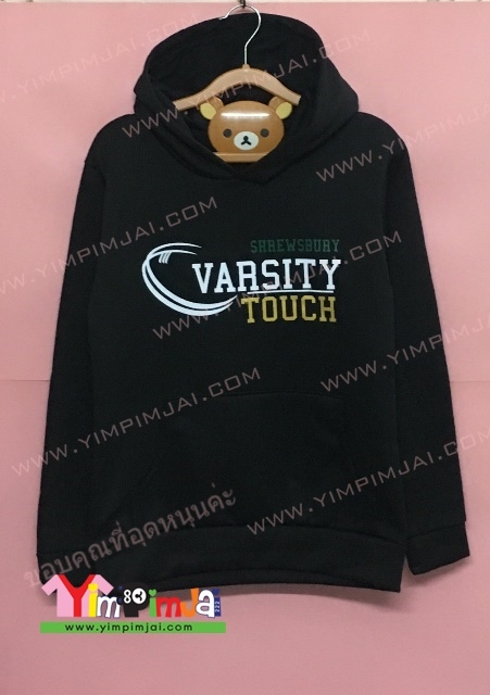 ตัวอย่างเสื้อฮู้ด vasity สกรีนเปลี่ยนชื่อ