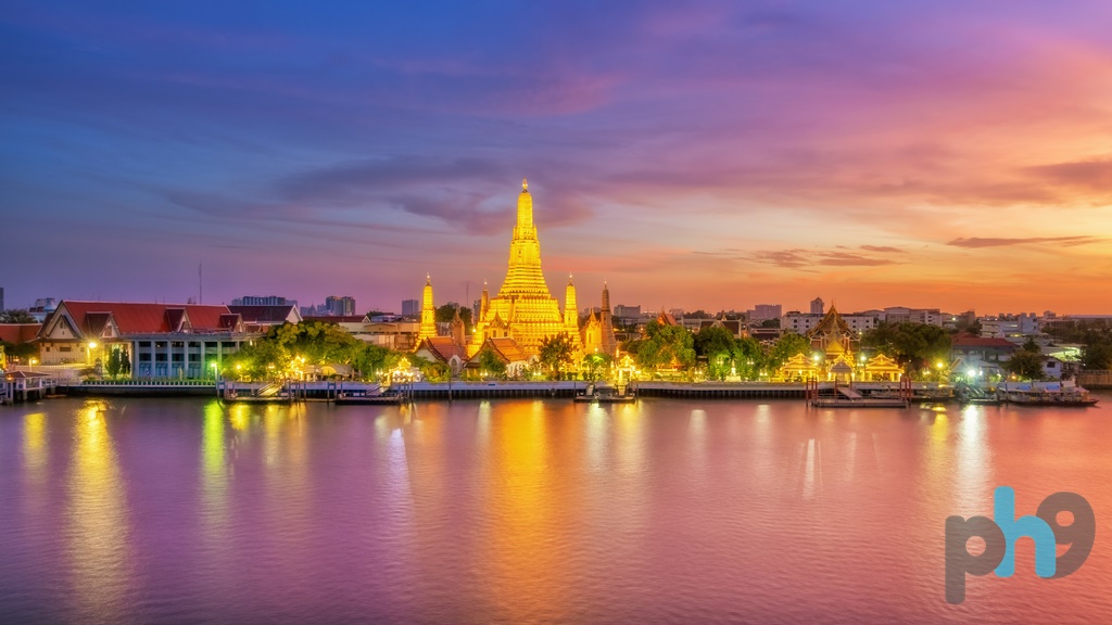 วอลเปเปอร์ภาพพิมพ์ ภาพวิววัดอรุณ TMP_AR0001