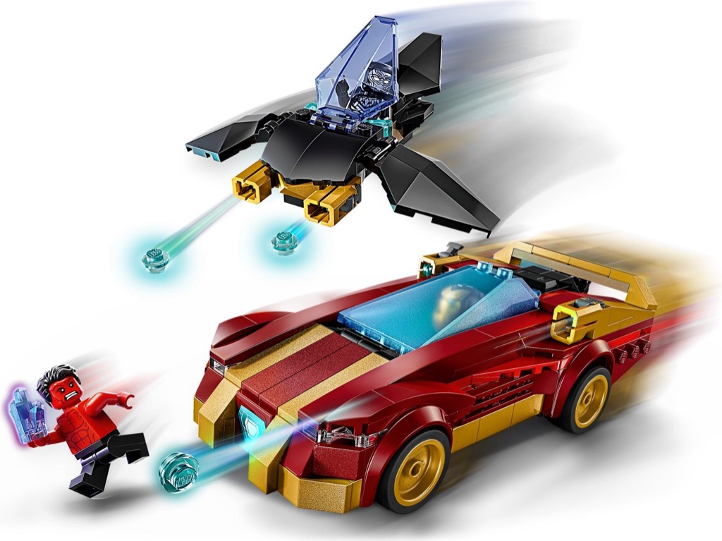 เลโก้ LEGO Super Heroes 76310 Iron Man Car & Black Panther vs. Red Hulk