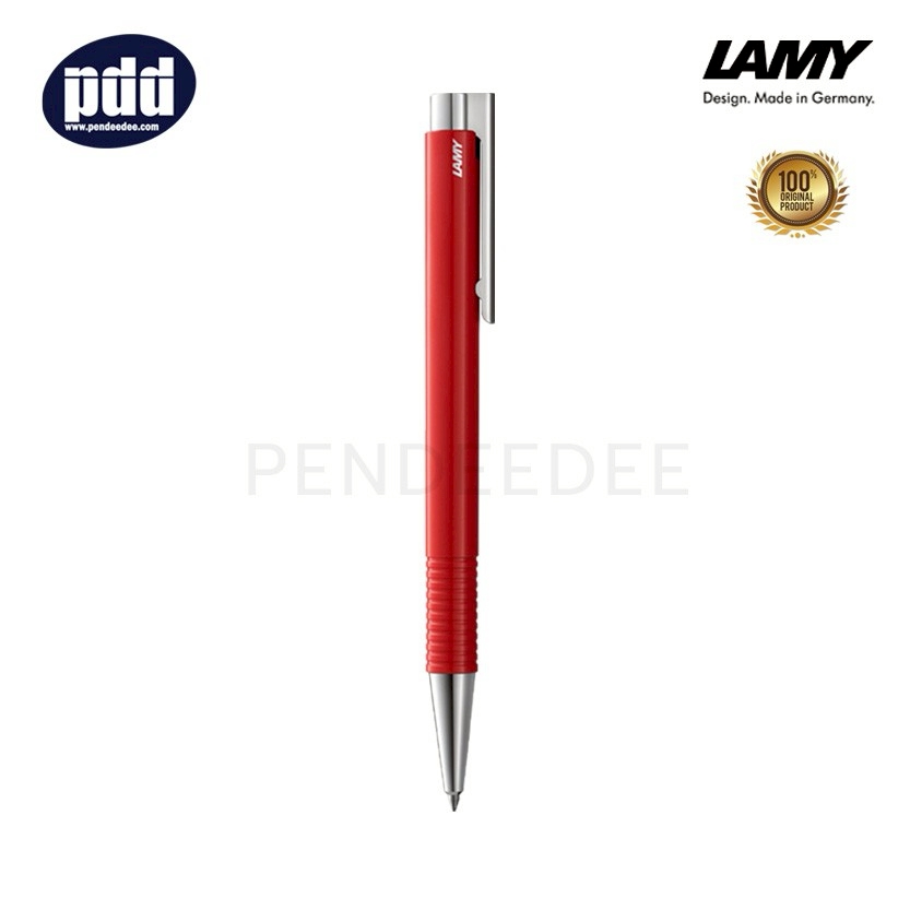 ปากกาสลักชื่อ LAMY ปากกาลูกลื่น ลามี่ โลโก้ เอ็มพลัส สีแดง LAMY Logo M+ Red Ballpoint Pen