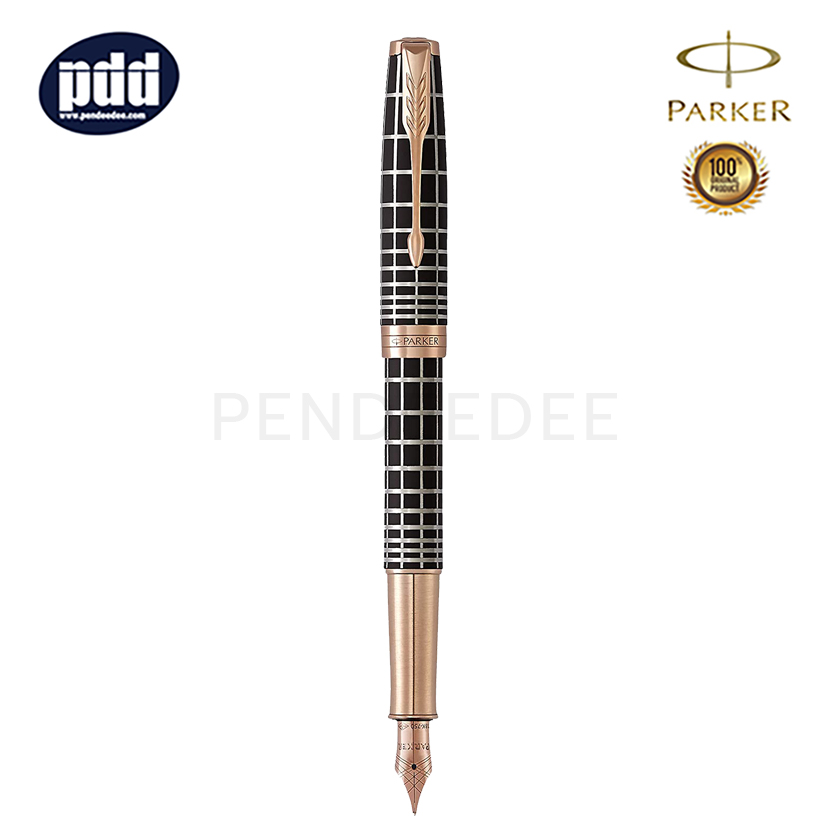 PARKER Sonnet Brown PGT Fountain Pen ปากกาหมึกซึม ป๊ากเกอร์ ซอนเนต สีน้ำตาล คลิปพิ้งค์โกลด์