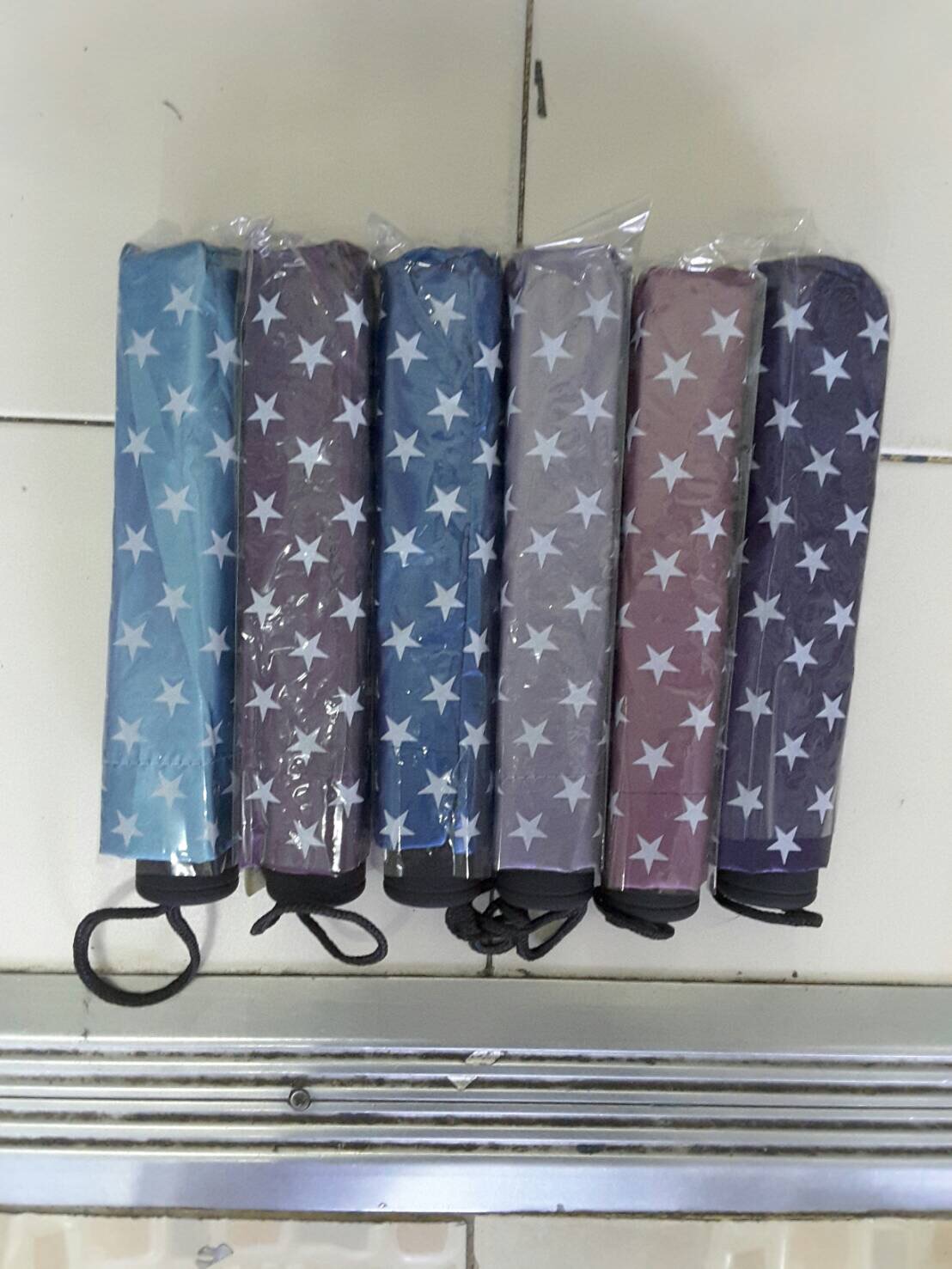 ร่มโค้งแฟชั่นยูวีดำรหัส3458