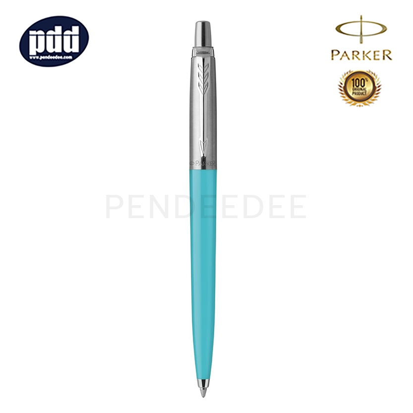 Parker Jotter Classic Special Azure Blue CT Ballpoint Pen ปากกาลูกลื่น ป๊ากเกอร์ จ็อตเตอร์ คลาสสิค สเปเชียล ฟ้า คลิปเงิน