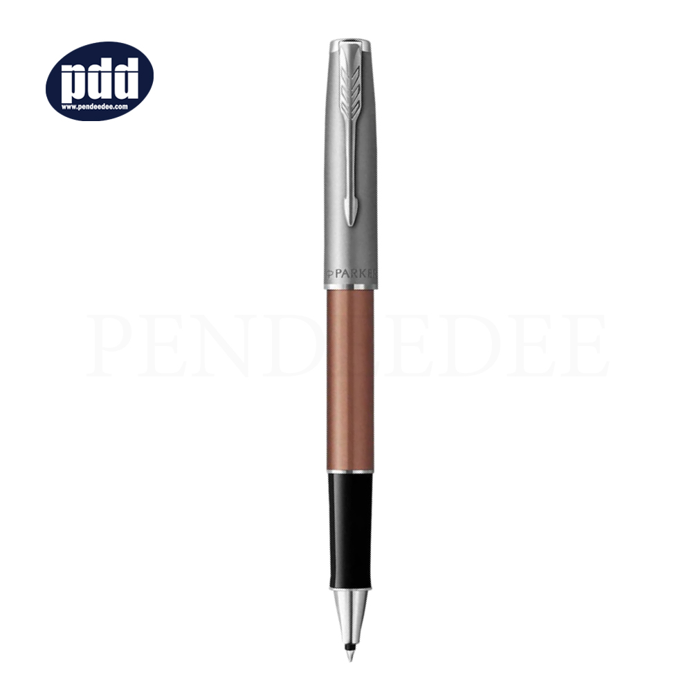 PARKER Sonnet Essentials Orange CT Rollerball Pen ปากกาโรลเลอร์บอล ป๊ากเกอร์ ซอนเนต อะเซนเชิล สีส้ม คลิปเงิน
