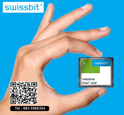 SWISSBIT,CFAST Card,256GB, Industrial Grade,Industrial Temp,for Industrial Machine