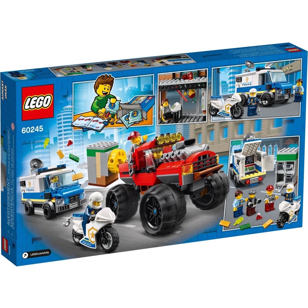 เลโก้ LEGO City 60245 Police Monster Truck Heist (กล่องไม่สวย-Damaged Box)