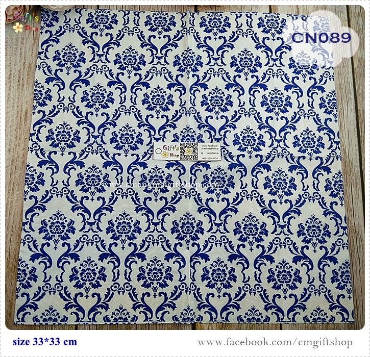 กระดาษแนปกิ้น, ลายคราม, ลายโทนสีน้ำเงินขาว, ลายลูกไม้สไตล์ยุโรป, ลายสีน้ำเงิน, พื้นหลังสีขาว, ลายเต็มผืน, ลายหรูหรา