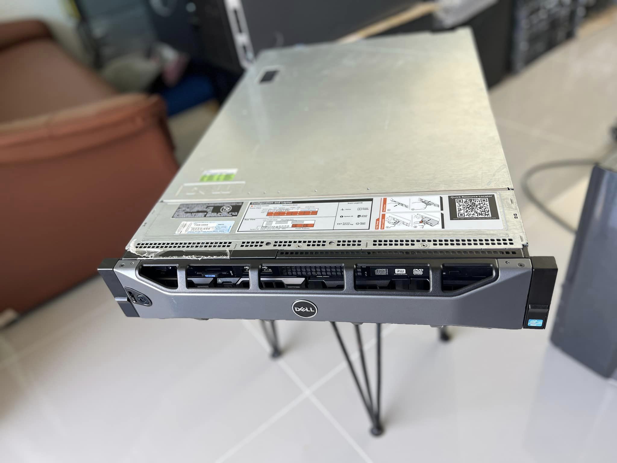 dell r720 2cpu 32gb 20cores sas 4tb hdd 3.5" เซิฟเวอร์มือสองพร้อมใช้งาน