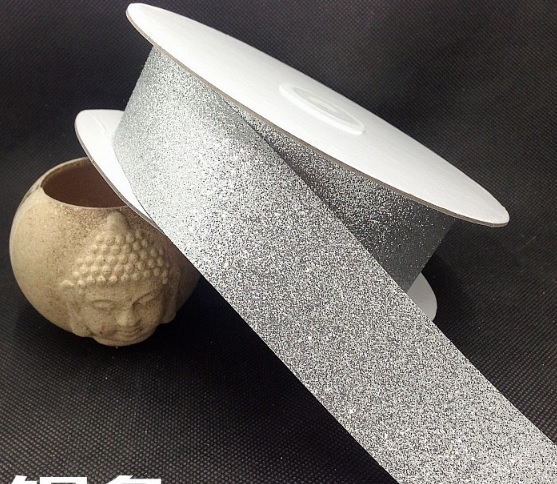 แถบกลิตเตอร์ PU ขนาด กว้าง 3.8 ซม. มีให้เลือก 4 สี #FB12