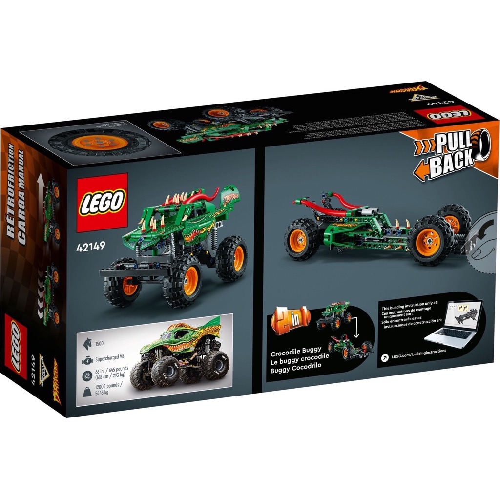 เลโก้ LEGO Technic 42149 Monster Jam Dragon