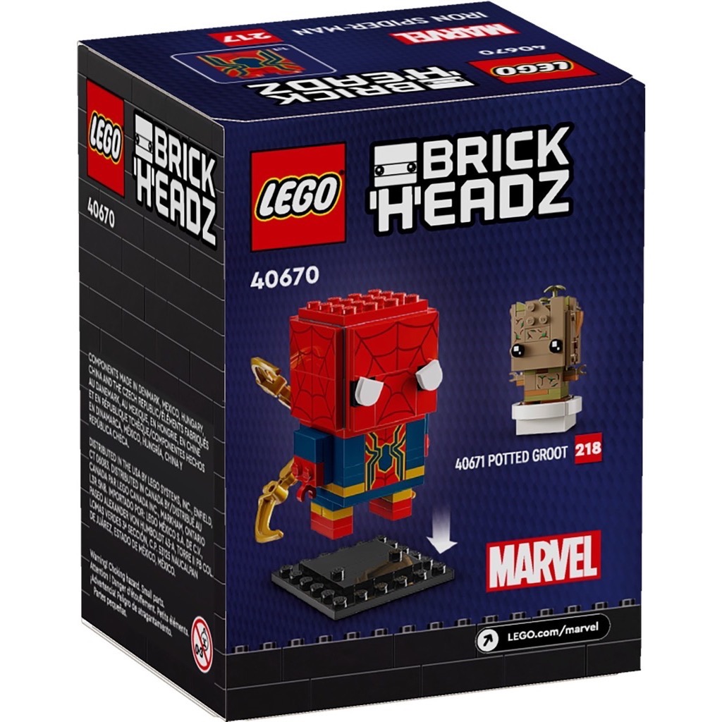 เลโก้ LEGO BrickHeadz 40670 Iron Spider-Man
