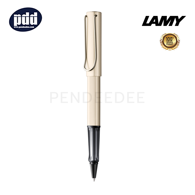 ปากกาสลักชื่อ LAMY ปากกาโรลเลอร์บอล ลามี่ แอลเอ็กซ์ สีครีมอ่อน LAMY LX Palladium Rollerball Pen