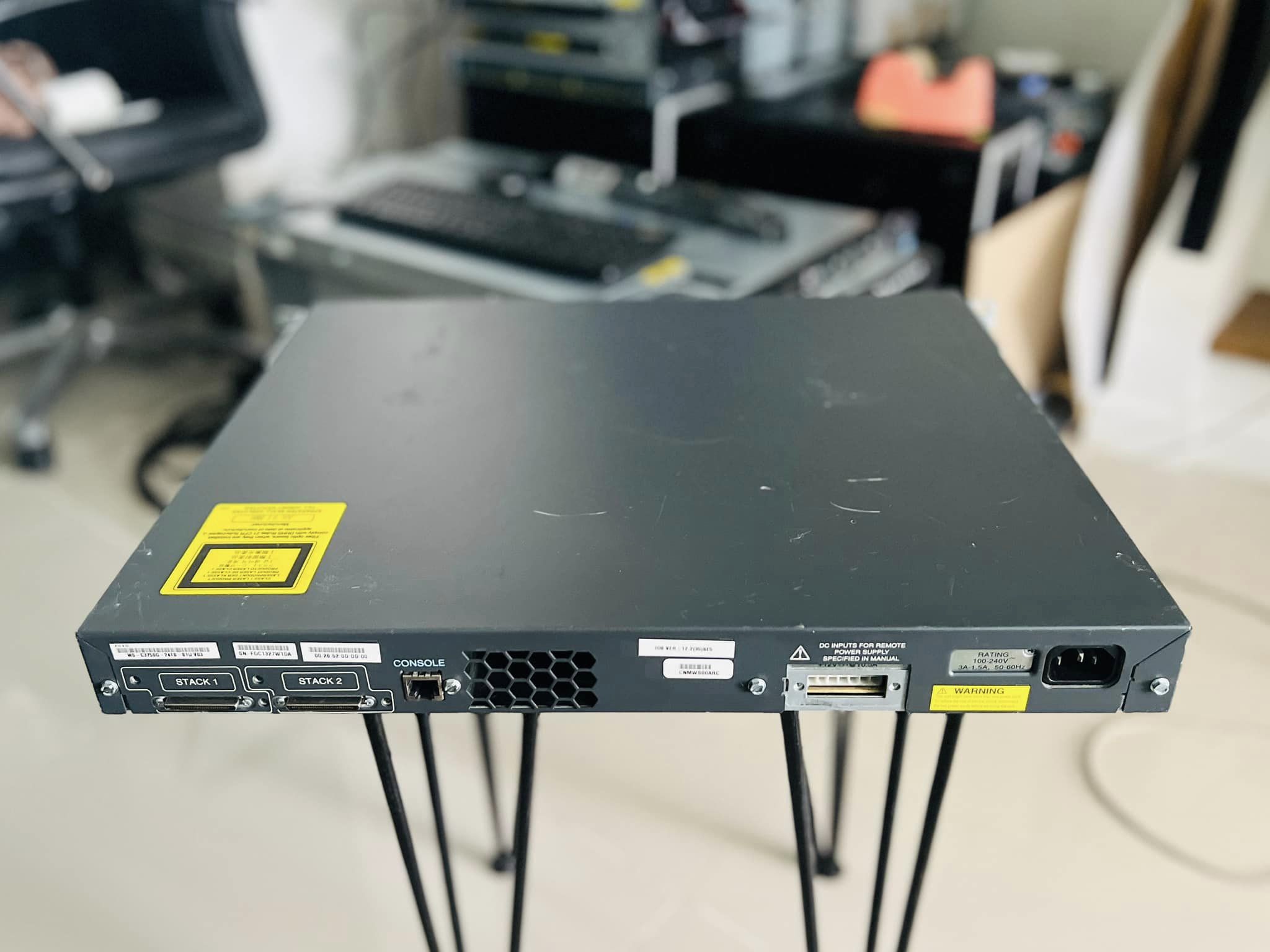 Switch Cisco 3750G 24 port gigabit layer 3 สวิทซิสโก้มือสองพร้อมใช้งาน