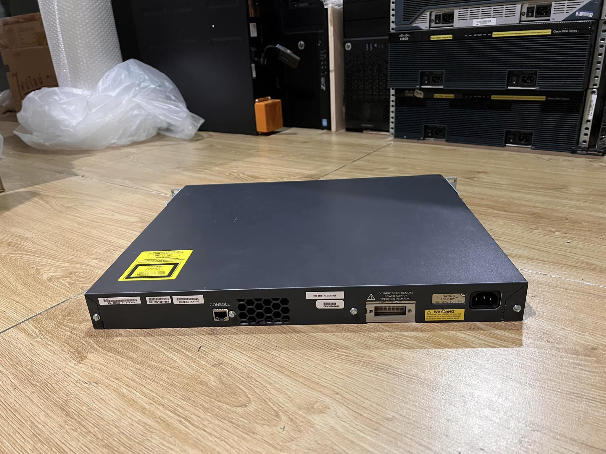 cisco 3560g 24port gigabit layer3 สวิทมือสองพร้อมใช้งาน