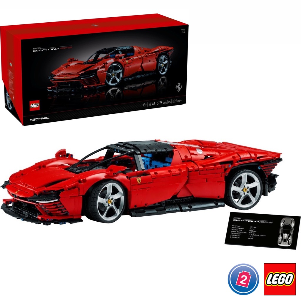 เลโก้ LEGO Exclusives Technic 42143 Ferrari Daytona SP3 (มีกล่องกระดาษตรงรุ่น)