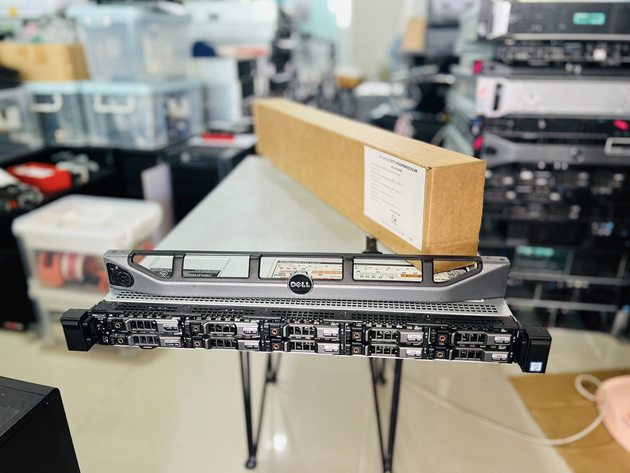 dell r630 2cpu 36cores 128gb 10G SFP มีราง server ประกัน 3 เดือน เซิฟเวอร์มือสองพร้อมใช้งาน