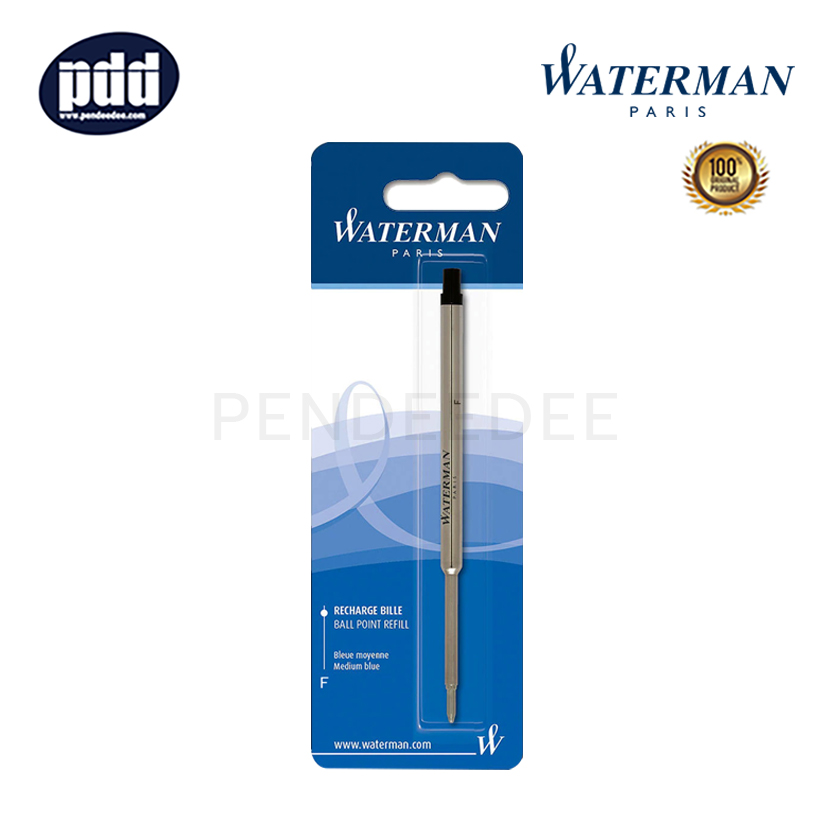 WATERMAN ไส้ปากกาลูกลื่น วอเตอร์แมน หมึกน้ำเงิน หัวเอฟ 0.5 มม. WATERMAN Blue Ink Fine Point 0.5 mm. Ballpoint Refill