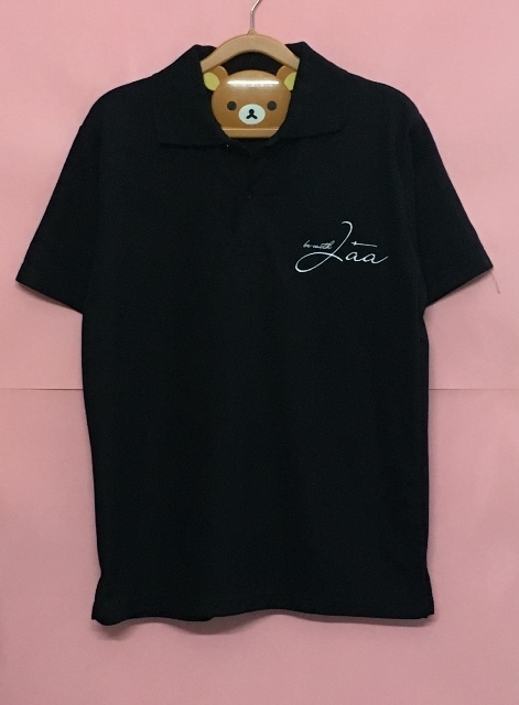 เสื้อโปโลสีดำ ปักอกซ้าย