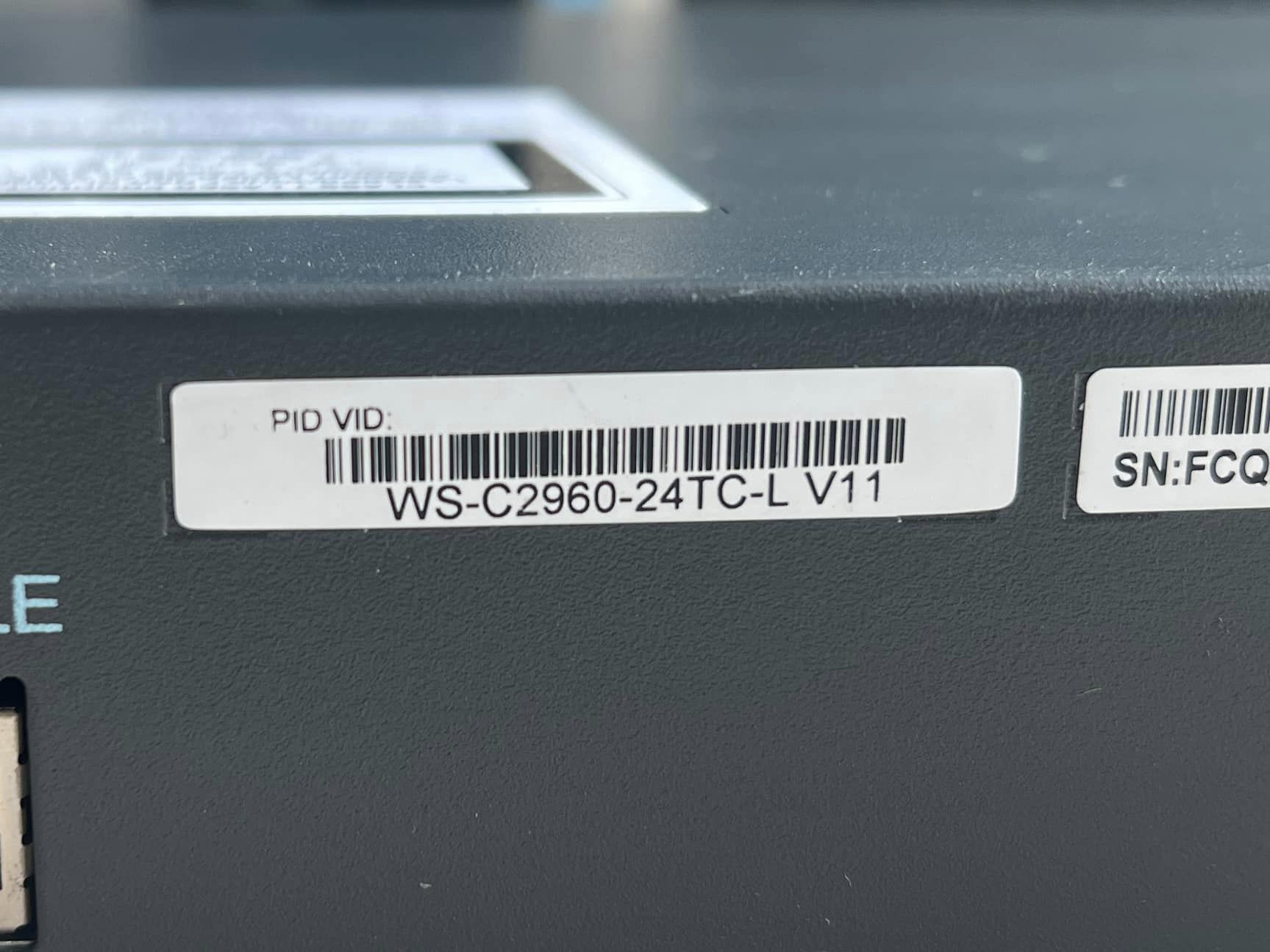 Cisco 2960 24TC L สวิทมือสองพร้อมใช้งาน