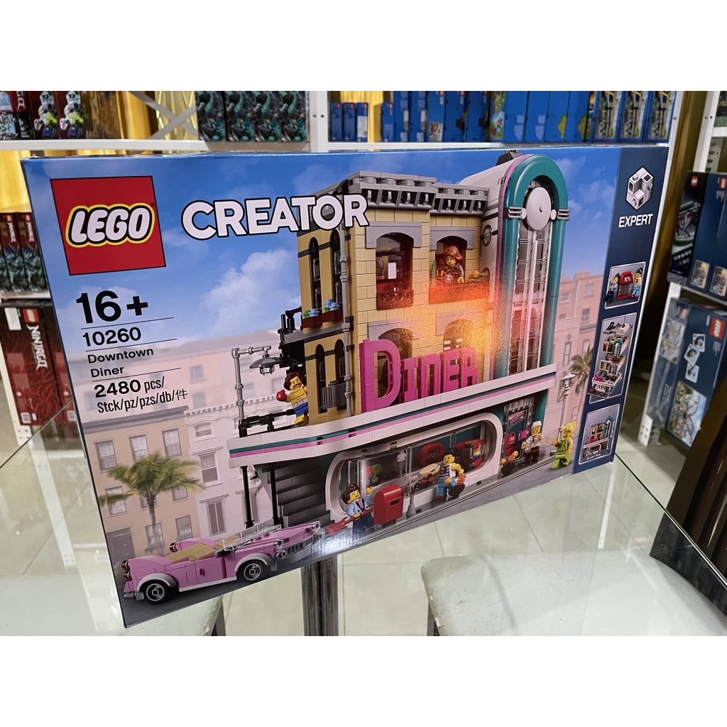 LEGO 10260 เลโก้ Downtown Diner (กล่องไม่สวย-Damaged Box)