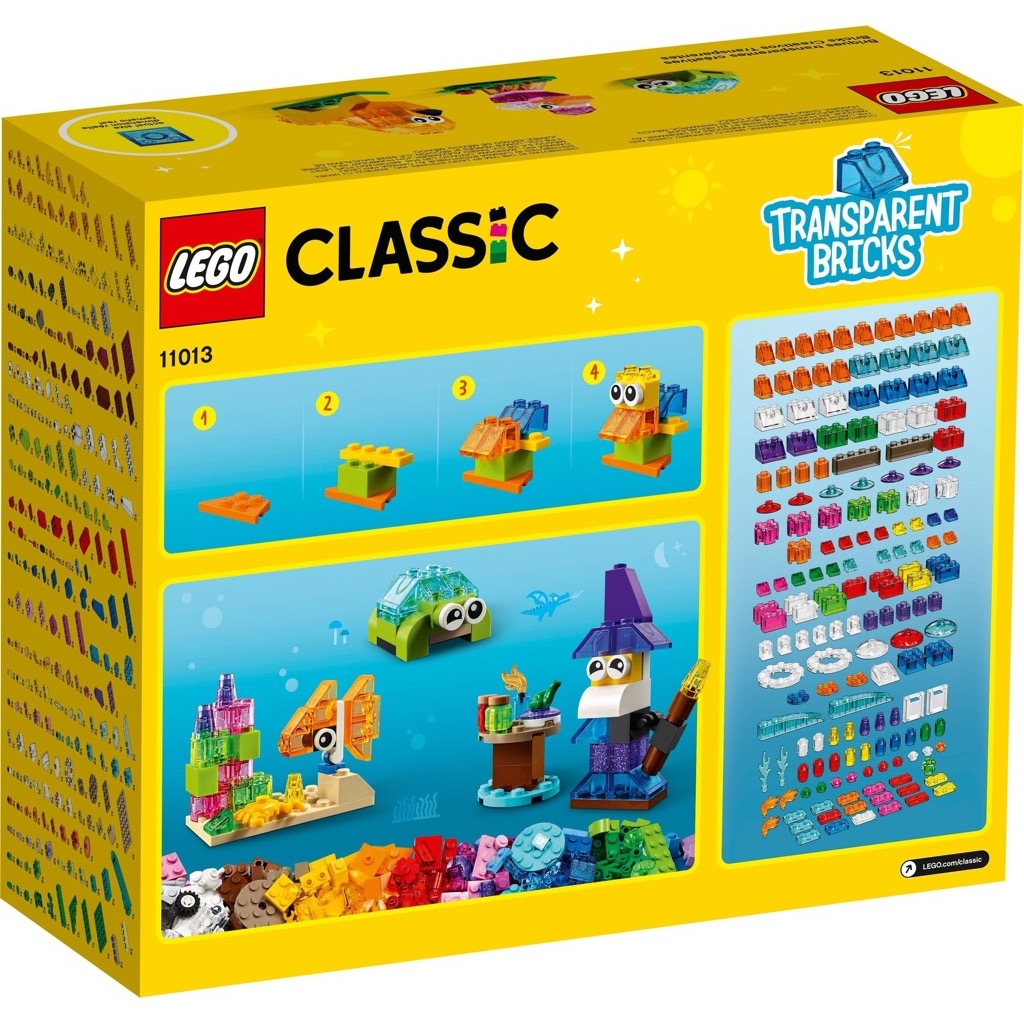 เลโก้ LEGO Classic 11013 Creative Transparent Bricks