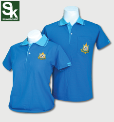 โปโล สีฟ้าน้ำทะเล-ปกฟ้าอ่อน /กระทรวงทรัพย์ฯ**