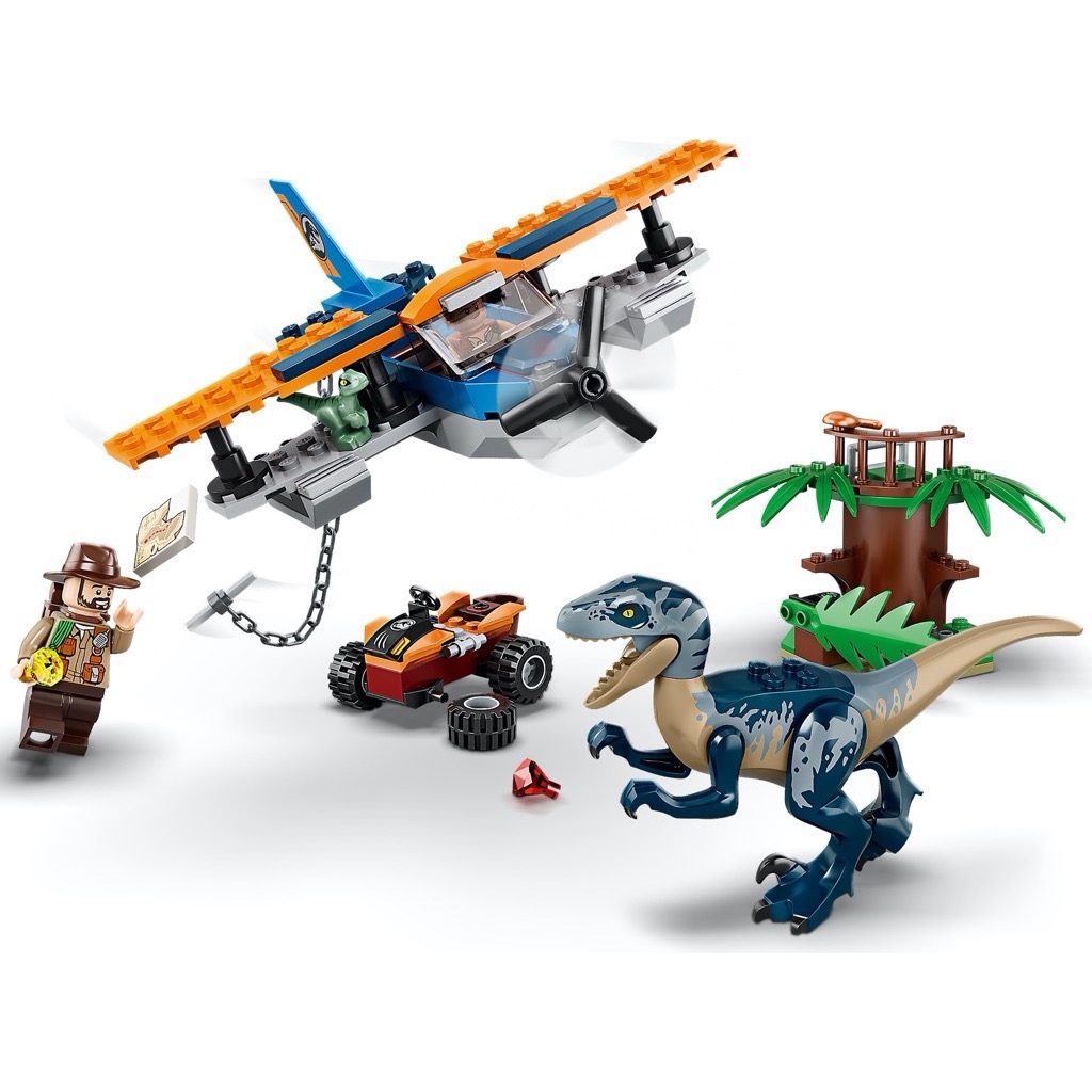 เลโก้ LEGO Jurassic World 75942 Velociraptor: Biplane Rescue Mission