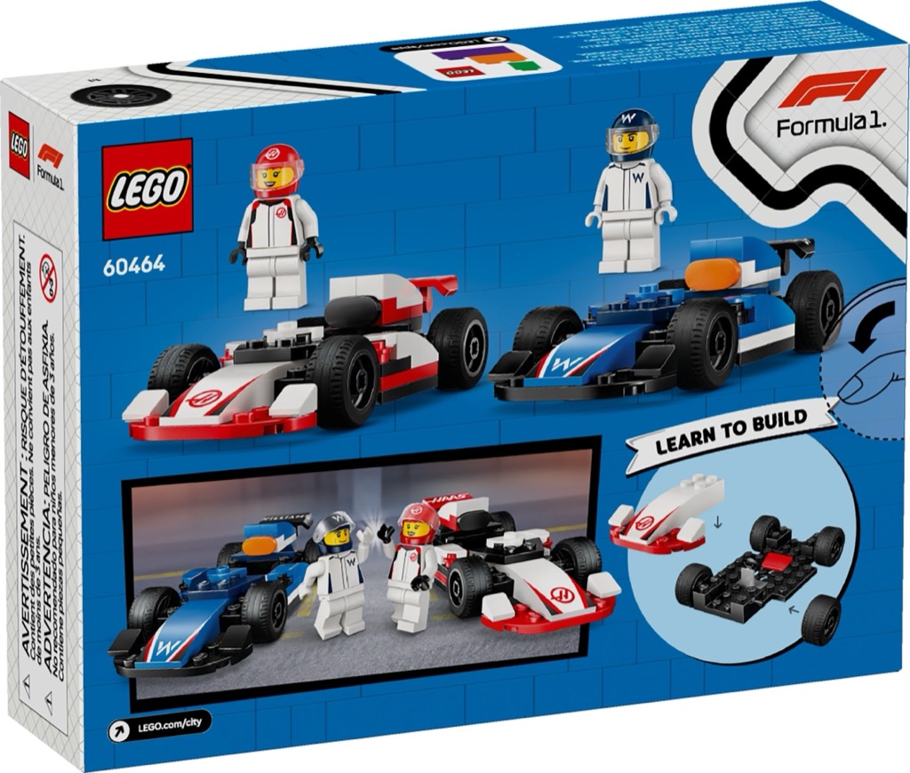เลโก้ LEGO City 60464 F1 Williams Racing & Haas F1 Race Cars
