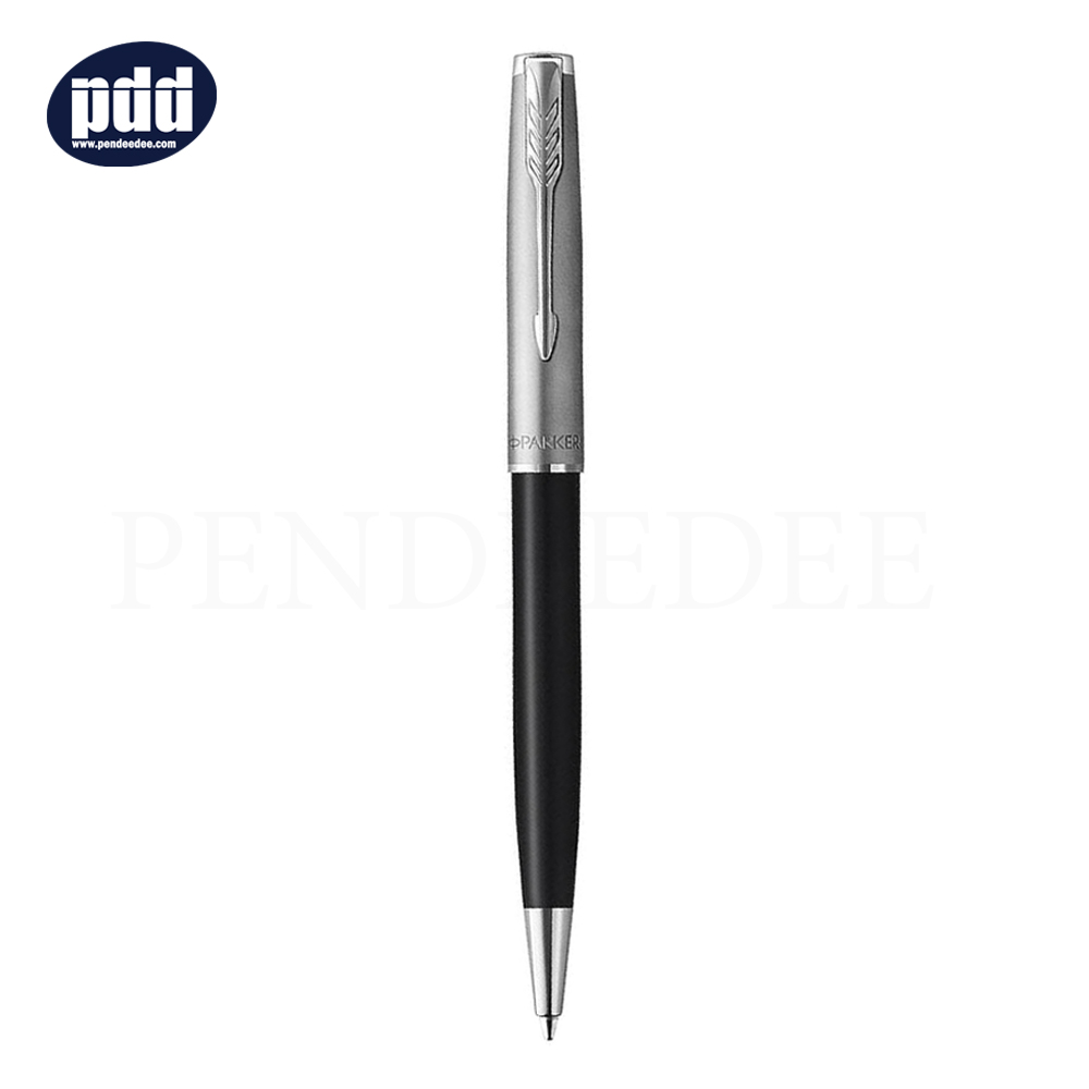 PARKER Sonnet Essentials Black CT Ballpoint Pen ปากกาลูกลื่น ป๊ากเกอร์ ซอนเนต อะเซนเชิล สีดำ คลิปเงิน