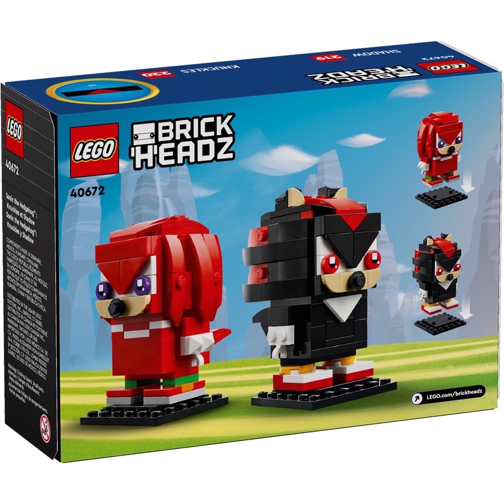 เลโก้ LEGO BrickHeadz 40672 Knuckles & Shadow