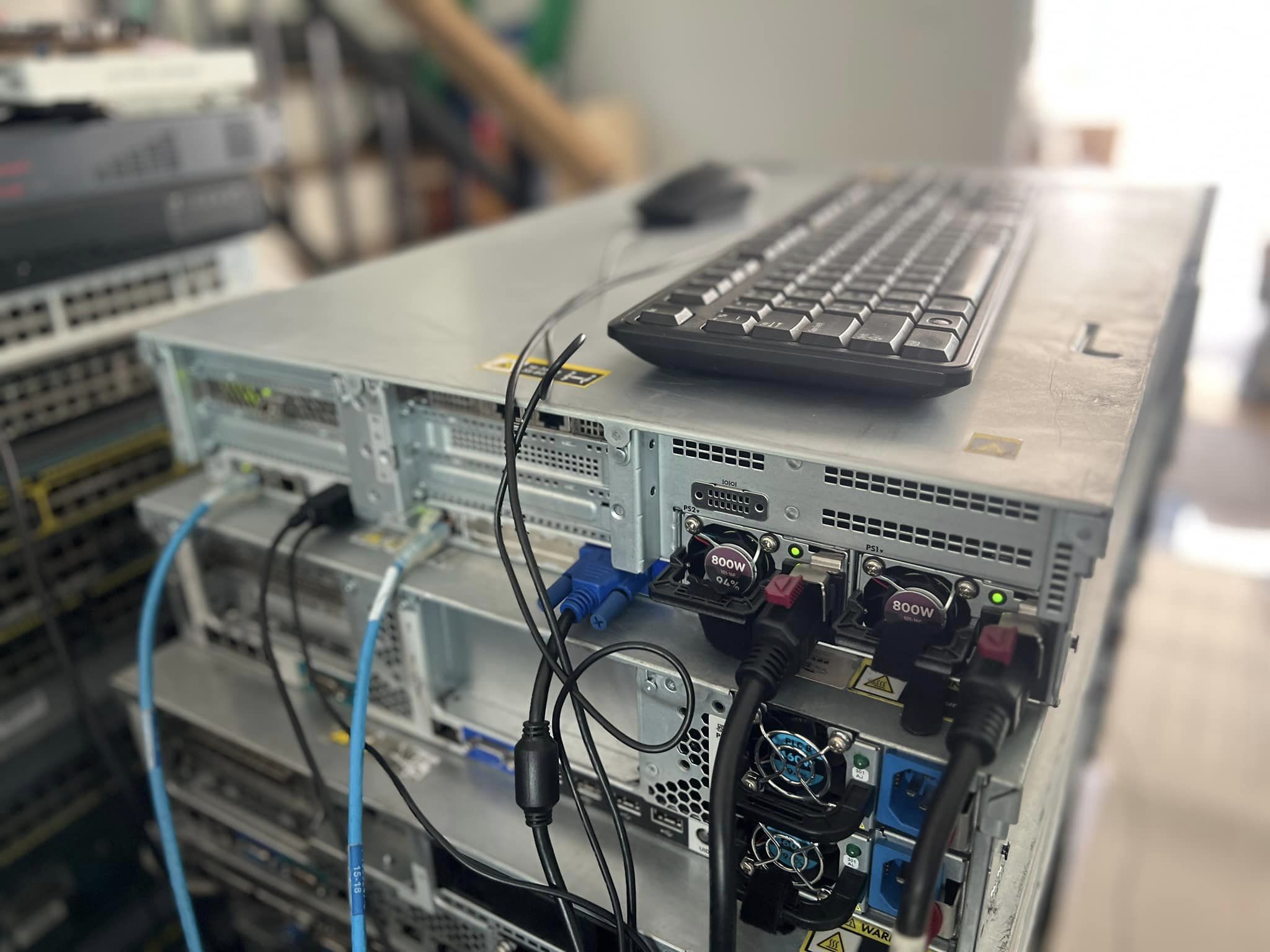 hp dl380 gen10 2cpu ram 256gb 48Cores 96Threads fiber 16g lan 10g ประกัน 3 เดือน เอชพีเซิร์ฟเวอร์มือสองพร้อมใช้งาน