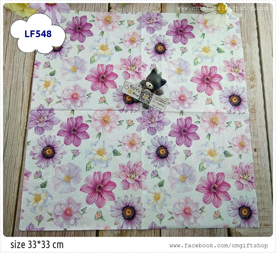 กระดาษแนปกิ้นยุโรป, ลายดอกไม้สีชมพูกระจายเต็มผืน, ลายดอกไม้โทนสีชมพู, ลายดอกไม้, ลายดอกไม้สีชมพู, ลายดอกคอสมอส, ลายดอกไม้สีขาว, ลายดอกไม้พื้นหลังสีขาว, ลายเต็มผืน, ลายSummer Glory, ลายดอกไม้หวานๆ