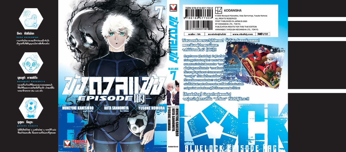 BLUE LOCK ขังดวลแข้ง EPISODE นางิ 7 (มีโปสการ์ด)