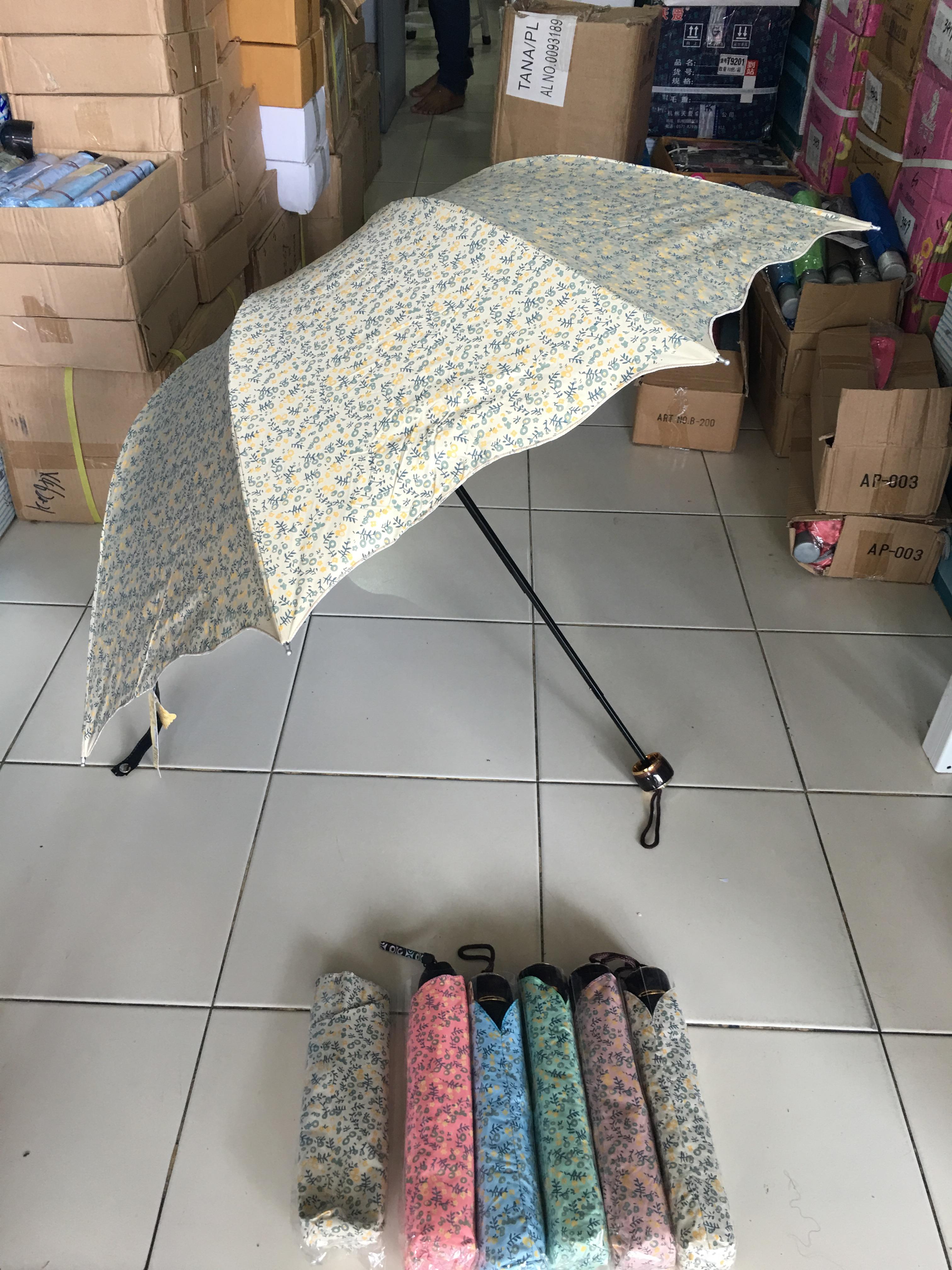 ร่มโค้งแฟชั่นยูวีสีดำ รหัส 4309D