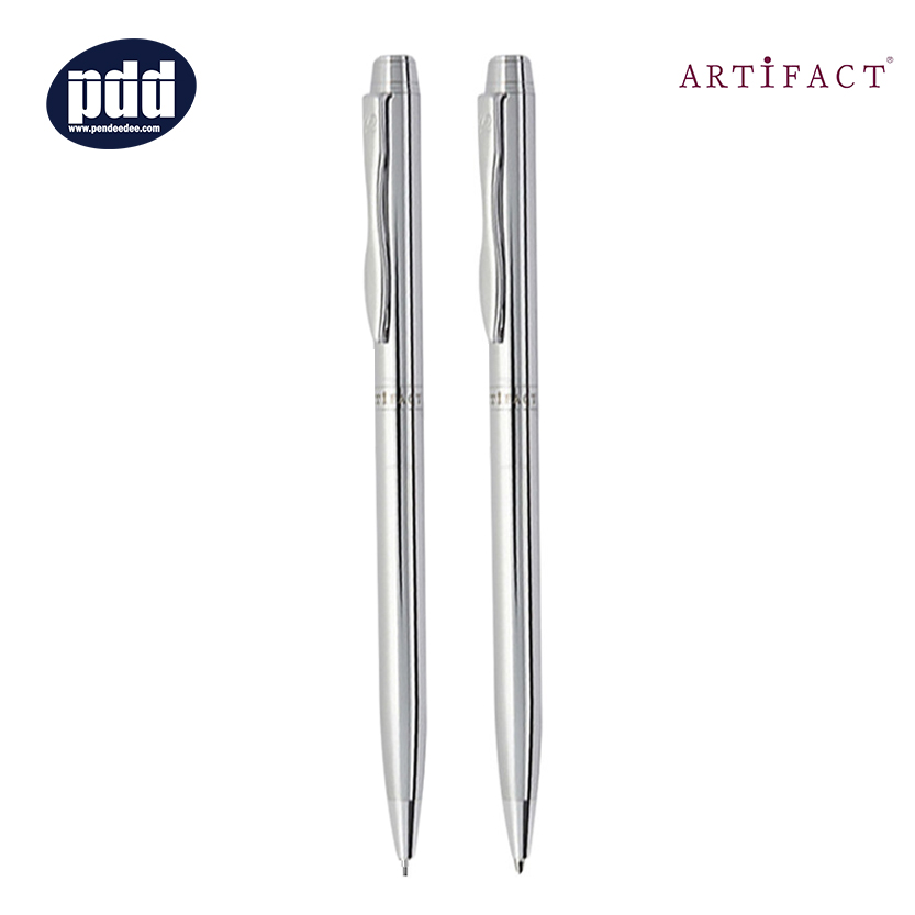 ARTIFACT ปากกาลูกลื่น+ดินสอกด อาร์ติแฟ็ค ฮอลมาร์ค ARTIFACT Hallmark Set Pure Chrome Ballpoint Pen+Mechanical Pencil