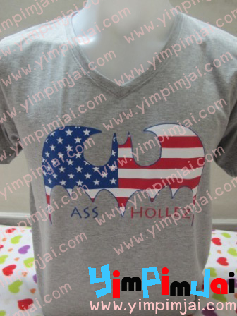 เสื้อยืดลายแบทแมนอเมริกา