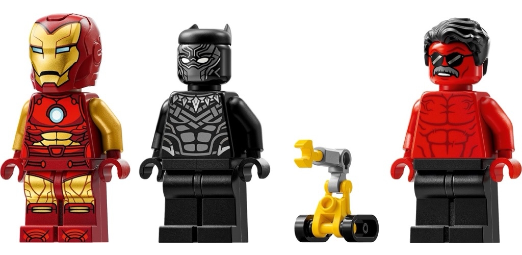 เลโก้ LEGO Super Heroes 76310 Iron Man Car & Black Panther vs. Red Hulk